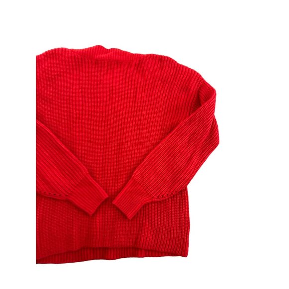 PHILOSOPHY Red Knit Button Detail Sweater Size Small NEW - Picture 4 of 6